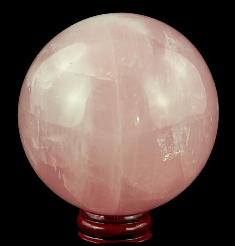 Polished Rose Quartz Sphere - Madagascar #52381